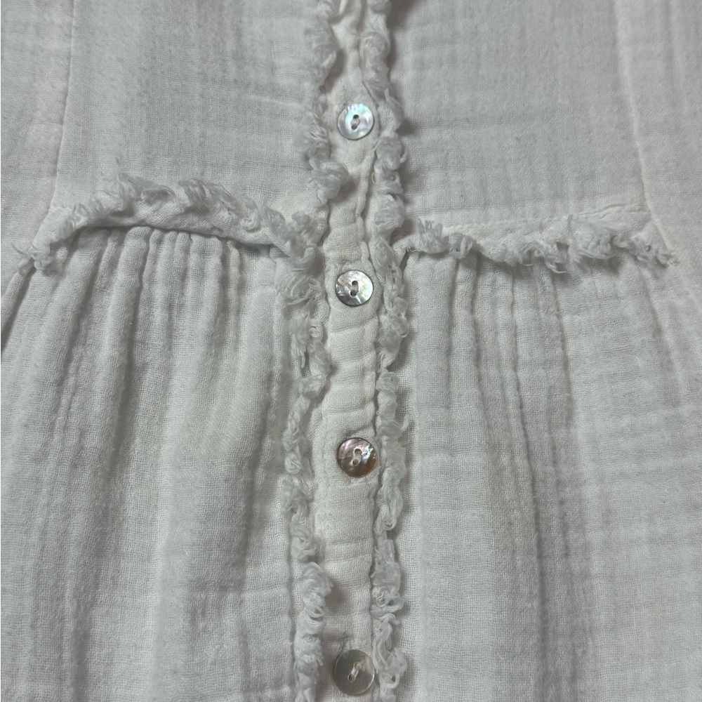 Sundance Cotton Gauze Boho Peasant Top size PM - Picture 2 of 7